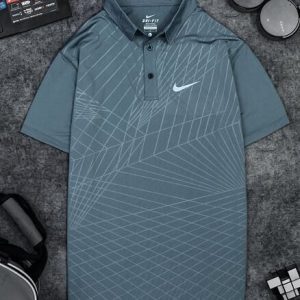 Áo Tennis Nike Có Cổ Màu Xám Đậm #ANCC06XD