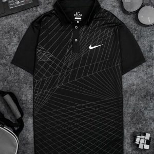 Áo Tennis Nike Có Cổ Màu Đen #ANCC04D
