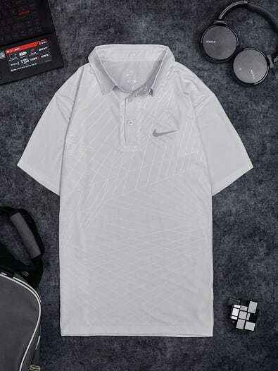 Áo Tennis Nike Có Cổ Màu Trắng #ANCC07T