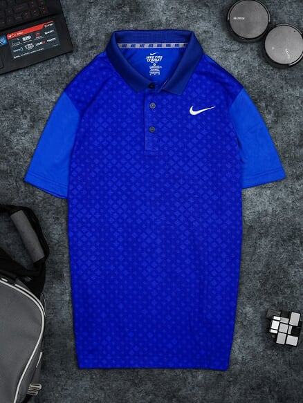 Áo Tennis Nike Có Cổ Màu Xanh Bích #ANCC02XB