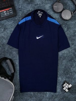 Áo Tennis Nike Cổ Tròn Xanh Đen #ANCT01XD