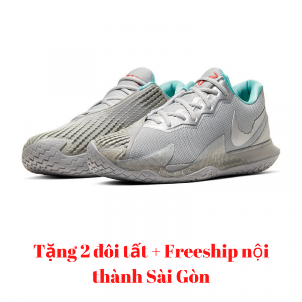 Giày Tennis Nike Air Zoom Vapor Cage 4 Metallic Silver #CD0424-004
