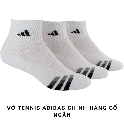 Vớ Tennis Adidas Cổ Ngắn Chính Hãng