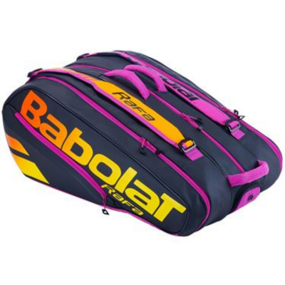 Túi Tennis Babolat Pure Aero Rafa 12 Pack 363 Black/Orange/Purple #751215