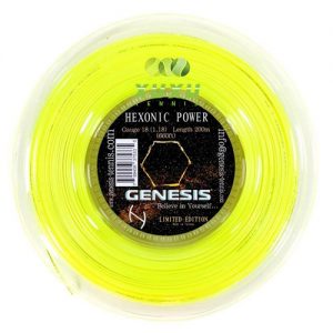 Genesis Hexonic Power 660ft/200mt Tennis String Reel 18g (1.18)-Yellow